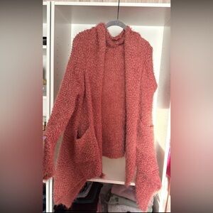 Pink lily cardigan oversized medium never worn